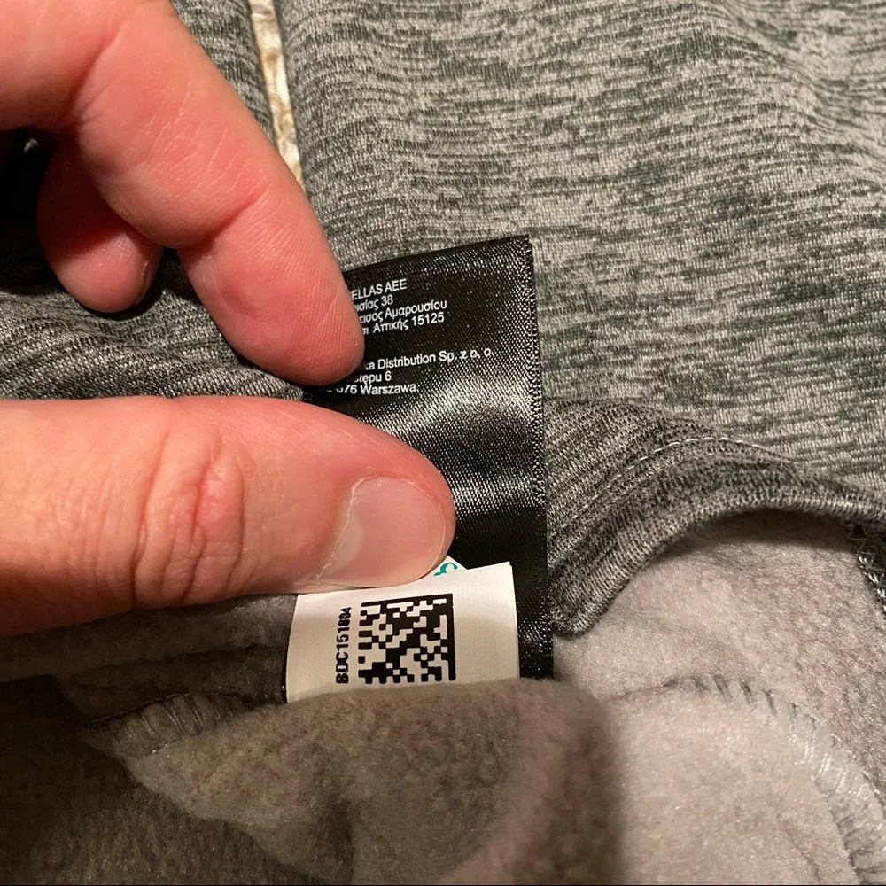 North Face 1/2 Zip Men’s Long Sleeve, Fleece Inside